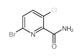 6-Bromo-3-chloropyridine-2-carboxamide Structure