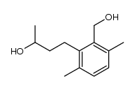 4-(2-(hydroxymethyl)-3,6-dimethylphenyl)butan-2-ol结构式