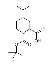 4-Isopropyl-1-{[(2-methyl-2-propanyl)oxy]carbonyl}-2-piperidineca rboxylic acid Structure