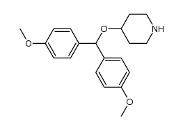 4-[bis(4-methoxyphenyl)methoxy]piperidine Structure