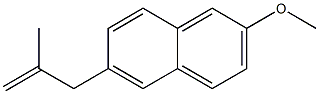 2-methoxy-6-(2-methylprop-2-enyl)naphthalene Structure