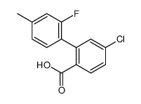 4-chloro-2-(2-fluoro-4-methylphenyl)benzoic acid结构式