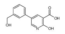 5-[3-(hydroxymethyl)phenyl]-2-oxo-1H-pyridine-3-carboxylic acid结构式