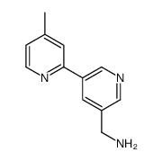 [5-(4-methylpyridin-2-yl)pyridin-3-yl]methanamine Structure