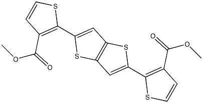 dimethyl 2,2'-(thieno[3,2-b]thiophene-2,5-diyl)bis(thiophene-3-carboxylate) Structure