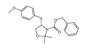 benzyl (S)-4-(4-methoxybenzyl)-2,2-dimethyloxazolidine-3-carboxylate结构式