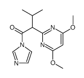 2-(4,6-dimethoxypyrimidin-2-yl)-1-imidazol-1-yl-3-methylbutan-1-one结构式