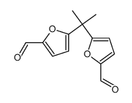 5-[2-(5-formylfuran-2-yl)propan-2-yl]furan-2-carbaldehyde Structure