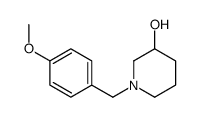 1-[(4-methoxyphenyl)methyl]piperidin-3-ol Structure