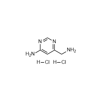 6-(Aminomethyl)pyrimidin-4-amine dihydrochloride structure