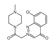 8-chloro-2-[2-(4-methylpiperazin-1-yl)-2-oxoethyl]cinnolin-2-ium-4-olate结构式