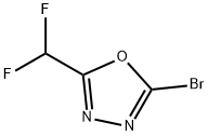 2-溴-5-(二氟甲基)-1,3,4-噁二唑结构式