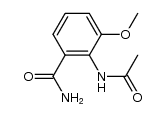 2-N-Acetylamino-3-methoxybenzamide结构式