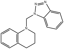 1-(1H-1,2,3-Benzotriazol-1-ylmethyl)-1,2,3,4-tetrahydroquinoline structure