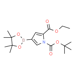 1-叔丁基2-乙基4-(4,4,5,5-四甲基-1,3,2-二氧杂硼杂环戊烷-2-基)-1H-吡咯-1,2-二羧酸酯图片