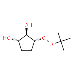 1,2-Cyclopentanediol,3-[(1,1-dimethylethyl)dioxy]-,(1-alpha-,2-bta-,3-alpha-)-(9CI) Structure