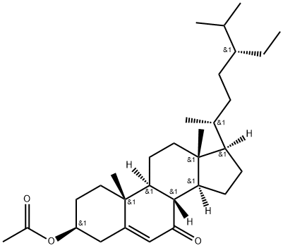 3β-(Acetyloxy)stigmast-5-en-7-one Structure