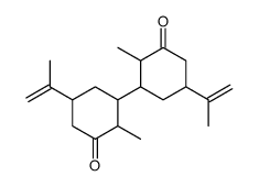 2,2'-Dimethyl-5,5'-bis(1-methylethenyl)-3,3'-bicyclohexane-1,1'-dione Structure