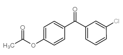 4-ACETOXY-3'-CHLOROBENZOPHENONE structure