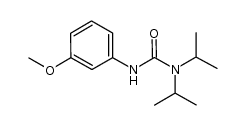 1,1-diisopropyl-3-(3-methoxyphenyl)urea结构式