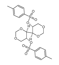 O1,O3,O4,O6-dimethanediyl-O2,O5-bis-(toluene-4-sulfonyl)-D-mannitol结构式