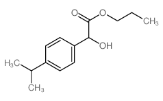 propyl 2-hydroxy-2-(4-propan-2-ylphenyl)acetate structure