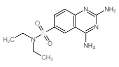 6-Quinazolinesulfonamide,2,4-diamino-N,N-diethyl-结构式