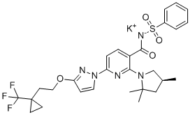 Bamocaftor potassium结构式