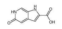 1H-pyrrolo[2,3-c]pyridine-2-carboxylic acid, 5-hydroxy- structure