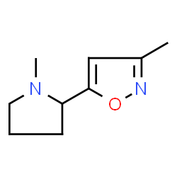 Isoxazole, 3-methyl-5-(1-methyl-2-pyrrolidinyl)- (9CI)结构式