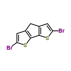 2,6-Dibromo-4H-cyclopenta[1,2-b:5,4-b']dithiophene Structure