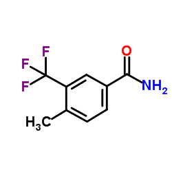 4-Methyl-3-(trifluoromethyl)benzamide结构式