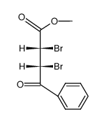 Methyl-erythro-2,3-dibrom-4-oxo-4-phenylbutanoat Structure