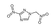 3-nitro-1-(nitromethyl)-1,2,4-triazole结构式