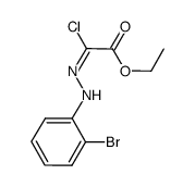 ethyl 2-(2-(2-bromophenyl)hydrazono)-2-chloroacetate Structure