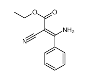 ethyl 3-amino-2-cyano-3-phenylprop-2-enoate Structure