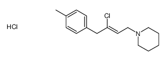 1-[(Z)-3-chloro-4-(4-methylphenyl)but-2-enyl]piperidine,hydrochloride结构式