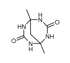 1,5-dimethyl-2,4,6,8-tetraaza-bicyclo[3.3.1]nonane-3,7-dione Structure