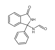 N-(3-oxo-1-phenyl-isoindolin-1-yl)-formamide结构式