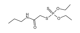 O,O-Diethyl S-(N-n-propylcarbamoylmethyl) phosphorodithioate结构式