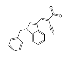 3-(1-benzylindol-3-yl)-2-nitroprop-2-enenitrile Structure