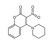 3-nitro-4-piperidin-1-ylchromen-2-one结构式