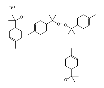 titanium α,α,4-trimethylcyclohex-3-ene-1-methanolate (1:4)结构式