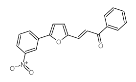 3-[5-(3-nitrophenyl)furan-2-yl]-1-phenylprop-2-en-1-one结构式