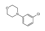 4-(3-氯苯基)吗啉结构式