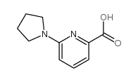 6-(1-PYRROLIDYL)PYRIDINE-2-CARBOXYLIC ACID Structure