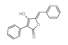 2(5H)-Furanone,4-hydroxy-3-phenyl-5- (phenylmethylene)- Structure