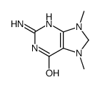 2-amino-7,9-dimethyl-3,8-dihydropurin-6-one结构式