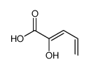 2-hydroxy-2,4-Pentadienoic acid structure