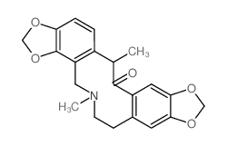 Bis[1,3]benzodioxolo[4,5-c:5',6'-g]azecin-13(5H)- one,4,6,7,14-tetrahydro-5,14-dimethyl- structure